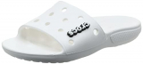Crocs Classic Crocs Slide Unisex Adulta Zuecos, Blanco (White), 41/42 EU