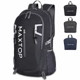 MAXTOP 50L Mochila plegable ultraligera con bolsillo mojado Mochila plegable Resistente al agua para hombres Mujeres Niños Camping al aire libre Senderismo Mochila de viaje Práctico duradero