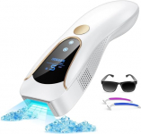 3 en 1 Depiladora Laser IPL con Función de Enfriamiento, HR/RA/SC,9 Nivel de Energía, 999.900 Luz Pulsada, Depiladora Luz Pulsada Confort Para Piernas, Bikini, Axilas, Cara, Cuerpo visión nocturna