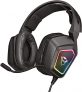 Trust Cascos Gaming GXT 450 Blizz Auriculares para Gaming RGB 7.1, Sonido Virtual Envolvente, con Micrófono, para PC – Negro