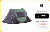 Outsunny Tienda de Campaña para 2 Personas Impermeable Tienda de Dormir con Bolsa de Almacenaje Portátil Ligero 250x150x100cm|Tiendas|