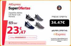 Adidas Lite Racer CLN, Zapatillas para Correr, Hombre, Cordones, Parte Superior Malla, Cloudfoam, OrthoLite NUEVO ORIGINAL|Zapatillas de correr|