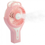 INTSUN Mini Ventilador de Mano con Agua, USB Ventilador Portátil/Recargable con spray de refrigeración,humidificador de vapor Silencioso &Personal (5 colores, 5 in, 2200mA )