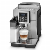 De’Longhi Perfetto ECAM 23.460.SB – Cafetera Supe automática (15 bares de presión, sistema cappuccino automático, depósito de agua extraíble 1.8 L, panel LCD, limpieza automática) Plata/Negro