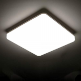 Lámpara de Techo Moderna,Tomshine 24W Plafon LED de Techo 4000k Luz Blanca Natural, IP65 Impermeable, 2000lm Ultra Delgado Luz de Techo Para Baño Cocina Sala de Estar Dormitorio Pasillo Habitacion