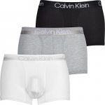 Calvin Klein Trunk 3Pk Bóxers, White/Black/Grey Heather, M (Pack de 3) para Hombre