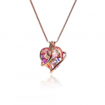 LEKANI Collares Mujer Colgante Corazon »Eterna Amor» con Cristal de Austriacos, Joyas Mujer Plata San Valentin Regalos Originales para Mujer Madre Mamá Abuela Dia de la Madre