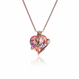 LEKANI Collares Mujer Colgante Corazon »Eterna Amor» con Cristal de Austriacos, Joyas Mujer Plata San Valentin Regalos Originales para Mujer Madre Mamá Abuela Dia de la Madre