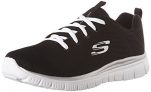 Skechers Graceful-Get Connected, Zapatillas Mujer, Negro (BKW Black Mesh), 38.5 EU