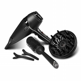 ghd air kit – Secador de pelo profesional con tecnología iónica, difusor, cepillo cerámico y 2 clips ghd, color negro