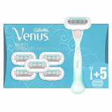 Gillette Venus Extra Smooth Sensitive Maquinilla de Afeitar Mujer + 6 Cuchillas de Recambio