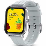 GOKOO Reloj Inteligente Hombres Smartwatch Monitor de Actividad con 24 Modos Deportivos Pulsómetro Calorías Monitor de Sueño Podómetro IP67 Impermeable Reloj Compatible con Android iOS (Plata)