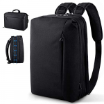 BESCHOI Mochila Hombre Viaje Impermeable y Expandible para Ordenador Portatil 15.6 Pulgadas, 3 en 1 Bolsa Bandolera Multifuncional para Hombre Mujer Negocio Trabajo Universitarias Viaje – Negro
