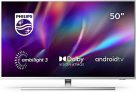 Philips Ambilight 50PUS8505/12 – Televisor Smart TV de 50 Pulgadas (4K UHD, P5 Picture Engine, Dolby Vision, Dolby Atmos, Control de Voz, Android TV), Color Plata Claro (Modelo de 2020/2021)