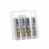 EBL 4 Piezas 1100mAh AAA 1,2V Pilas Recargables Ni-MH 1200 Ciclo Alta Capacidad para Juguete Flash Mando Teléfono Fijo GPS Exterior