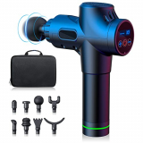 Pistola de Masaje Muscular con 8 Cabezales de Masaje y 30 Velocidades – Pistola de Masaje Eléctrica para Cuello, Espalda y Hombros, Dispositivo de Masaje Muscular para Alivio del Dolor