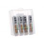 EBL 4 Piezas 1100mAh AAA 1,2V Pilas Recargables Ni-MH 1200 Ciclo Alta Capacidad para Juguete Flash Mando Teléfono Fijo GPS Exterior