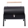 Outsunny Barbacoa de Carbón Portátil con 2 Parrillas Cocina con Asa y Cierre para Asar Picnic Camping Fiesta 42x29x45 cm Negro