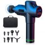 Pistola de Masaje Muscular con 8 Cabezales de Masaje y 30 Velocidades – Pistola de Masaje Eléctrica para Cuello, Espalda y Hombros, Dispositivo de Masaje Muscular para Alivio del Dolor