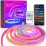 Neon Rope 3M Tira, 252 LEDs de Neón de Silicona Funciona con Alexa y Google Assistant,16 Milliones de Color RGBIC para Gaming, Impermeable IP65, Múltiples posibilidades de control (3M)