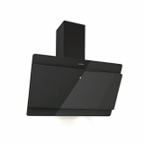 Klarstein Aurica – Campanas extractoras cocina, Campana extractora diseño con 3 potencias, Campana extractora decorativa con control táctil, Filtro de aluminio, Hasta 620 m³/h, 90 cm ancho, Negro