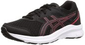 Asics Jolt 3, Running Shoe Hombre, Black/Electric Red, 41.5 EU