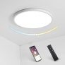 Plafon LED Techo Regulable, Everpertuk 28W Lámpara de Techo LED con Mando a Distáncia, Lámpara de Techo Temperatura Regulable(3000K-6500K), Impermeable Lampara Techo Luz para Baño, Salón, Dormitorio