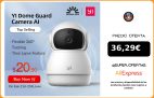 YI Cámara de Vigilancia 1080p Dome Guard Camara IP Sistema de Seguridad WiFi de Interior Full HD, Detección de Movimiento, Visión Nocturna, Audio de 2 Vias y Nube con App para iOS y Android (Blanco)|Cámaras de vigilancia|
