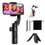 Gimbal – Estabilizador de 3 Ejes para Smartphone, diseño portátil y Plegable con Mango para trípode, activación 3D, detección Facial AI y batería extraíble para Vlogger y Youtuber