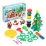 Michark Plastilina Arcilla Polimerica, 8 Colores, 30 Piezas Modelado de Color Arcilla para Niños con Tema Navidad,Material de Calidad alimentaria, Regalo Ideal Para el Día del Niño