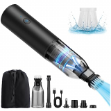 icyant Aspiradora de Mano, 3 en 1 Aspiradora de Coche Sin Cable, Aspiradora de Mano Sin Cable con luz LED, Carga rápida USB en Seco y Húmedo,Aspiradora Sofa,Accesorio Completo para Oficina,Hogar,Coche