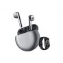 HUAWEI FreeBuds 4 + BAND 6 NEGRA – Auriculares inalámbricos, Bluetooth de ajuste semi-interno con cancelación de ruido activa, auriculares con triple micrófono y sonido de alta definición, Plata