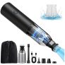 icyant Aspiradora de Mano, 3 en 1 Aspiradora de Coche Sin Cable, Aspiradora de Mano Sin Cable con luz LED, Carga rápida USB en Seco y Húmedo,Aspiradora Sofa,Accesorio Completo para Oficina,Hogar,Coche