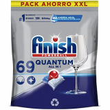 Finish Powerball Quantum All in 1 Pastillas para el Lavavajillas, 69 Pastillas
