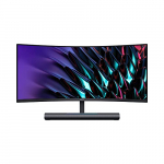 HUAWEI MateView GT 34» Monitor curvo ultra ancho 1500R, 165Hz, 21:9 WQHD 3440×1440, 3K+, LCD integra barra de sonido con doble altavoz de 5W y control de volumen táctil, Microfonos duales 360º,Negro
