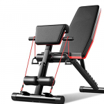 Acobonline Banco de Pesas para Fitness, Banco de Musculación Multifunción para Entrenamiento de Cuerpo Entero, Respaldo abatible, Banco gimnacio Abdominales (Modelo B).