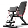 Acobonline Banco de Pesas para Fitness, Banco de Musculación Multifunción para Entrenamiento de Cuerpo Entero, Respaldo abatible, Banco gimnacio Abdominales (Modelo B).