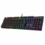Black Shark Teclado Mecánico Gaming, Retroiluminación RGB, Teclados Gaming PC Español con Cable, Interruptores Azules, Anti-Efecto Fantasma de 105 Teclas, Sixgill K2