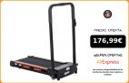 HOMCOM Cinta Andadora Plegable con Botón de Emergencia Pantalla LCD Mando a Distancia 1 6 km/h 380W 101x54x105 cm Negro|Cintas de correr|