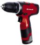 Einhell destornillador inalámbrico – TH-CD 12-2 Li – 12V, 1.3Ah, 24Nm, parada rápida, agarre suave, caja de cambios de 2 velocidades, 20 pasos de par, bloqueo del eje, estuche y cargador