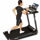 ANCHEER Cinta de Correr AM0647, Cinta de Correr Plegable con Escritorio Grande y Altavoz Bluetooth, la Mejor máquina de Cinta de Correr para Caminar para Gimnasio en casa, Oficina, Uso Cardiovascular