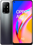 OPPO A94 5G – Pantalla 6,43″ (AMOLED FHD+ 90Hz, 8 GB RAM+ 128 GB Almacenamiento, Mediatek Dimensity 800U, Cuádruple cámara 48+8+2+2 MP, 4310 mAh con carga rápida de 30 W) Negro [Versión ES/PT]