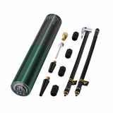 ICARMAINT Bomba de aire eléctrica para bicicleta, 120 psi, portátil, compresor de aire, bomba digital para bicicleta, motocicleta, bolas, batería de 3000 mAh, con pantalla LCD y LED de 12 V CC