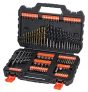 BLACK+DECKER A7200 Juego de 109 piezas para atornillar y taladrar con brocas Titanio