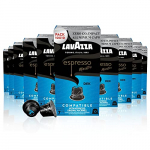 Lavazza Espresso Maestro Dek, Arábica y Robusta, Tueste Medio, Cápsulas de Aluminio Compatibles con las Máquinas Nespresso Original, Formato de 100 Cápsulas