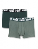 PUMA Calzoncillos básicos Boxer Briefs, Green Combo, M para Hombre
