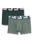 PUMA Calzoncillos básicos Boxer Briefs, Green Combo, M para Hombre