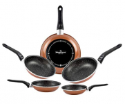 Magefesa Copper Lote de 5 sartenes, 18/20/24/26/28 cm