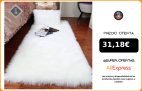 Alfombra de felpa suave de piel de oveja para dormitorio, alfombrilla de lana de imitación, cojín tapizado para sofá de cabecera de pelo largo, color blanco, rojo, para sala de estar|Alfombra|