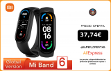 Xiaomi pulsera inteligente Mi Band 6 versión Global, reloj con Pantalla AMOLED de 1,56 pulgadas, monitor de ritmo cardíaco, Fitness, Bluetooth, resistente al agua hasta 5 ATM|Pulseras inteligentes|